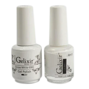 Gelixir Duo Matching Gel Polish - #090 Snow White - TTT Nails Supply