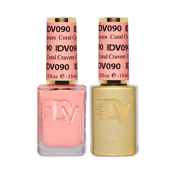 DND DIVA Duo Matching Color - #090 Coral Cravers - TTT Nails Supply