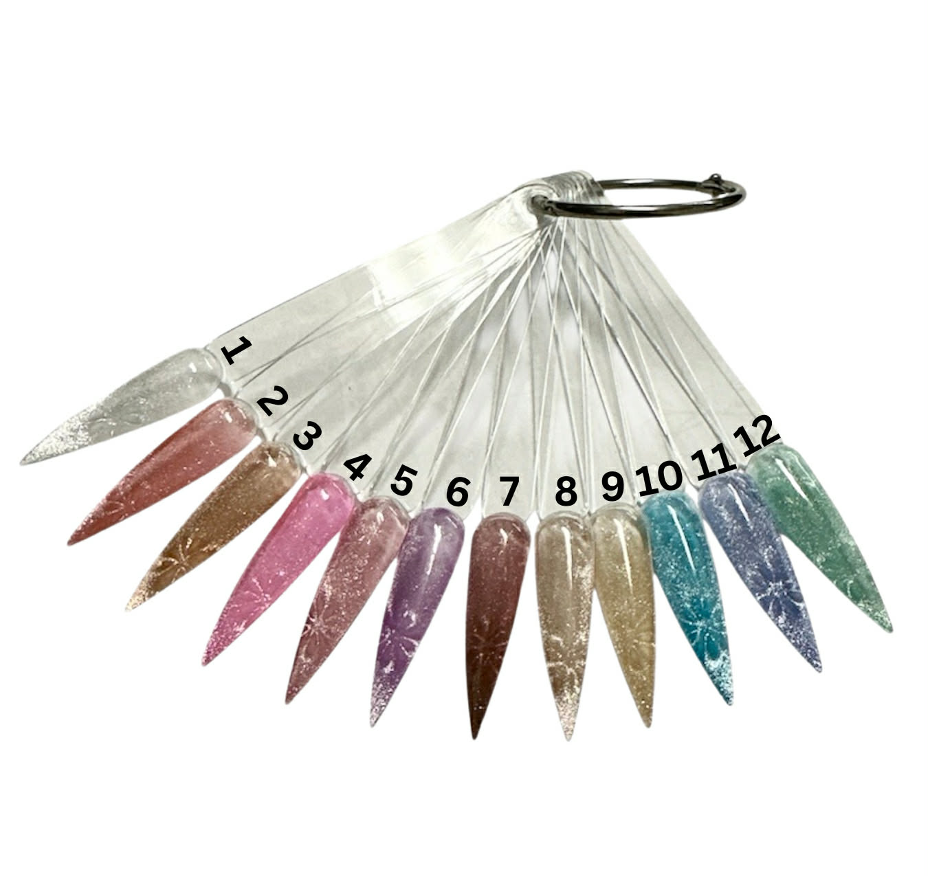 J&J PRICE LESS - Crystal Cat Eye Collection Gel 0.5oz (12 Colors, #01 to #12) + gift sample