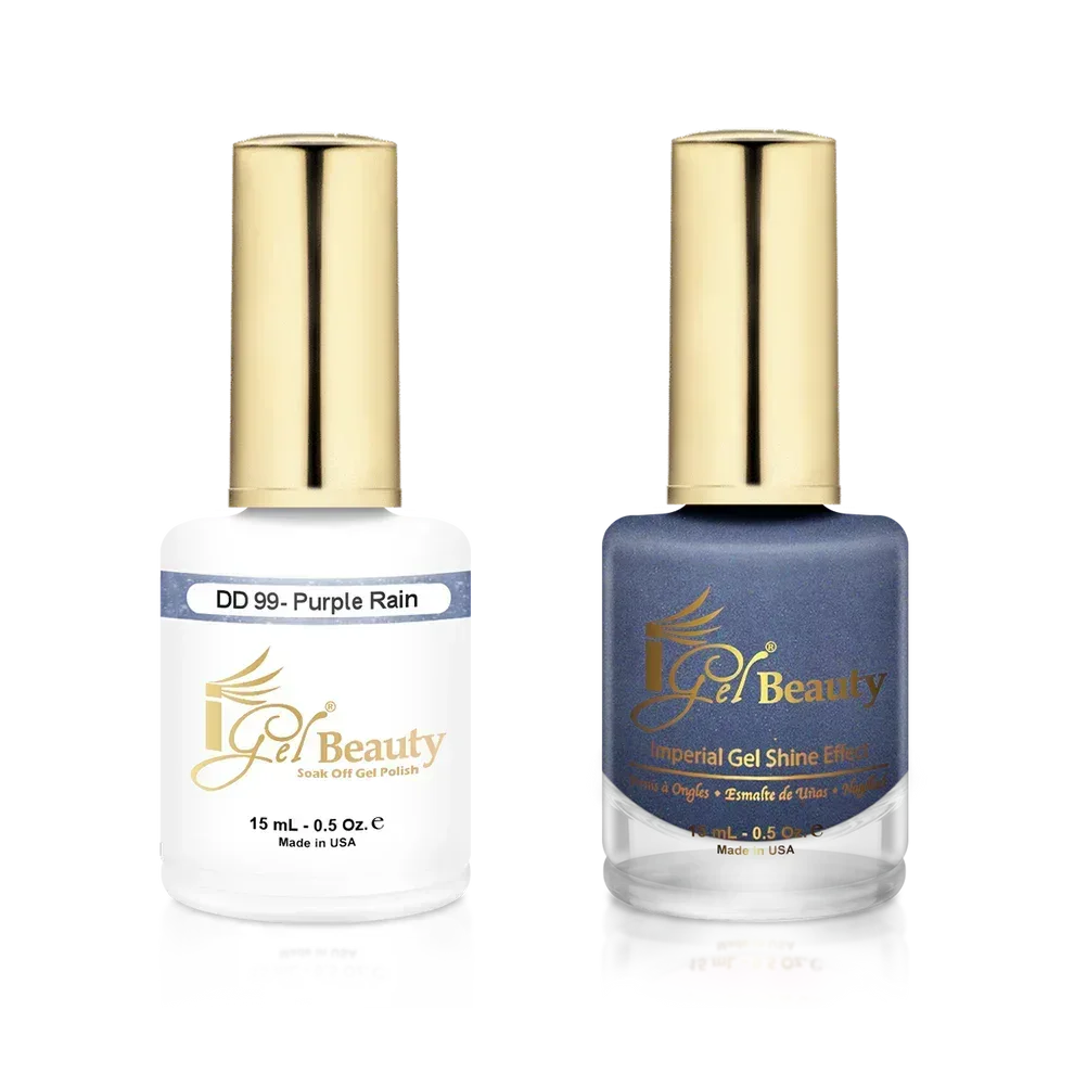 iGel Matching Duo Gel Polish 0.5oz - #099 Purple Rain - TTT Nails Supply