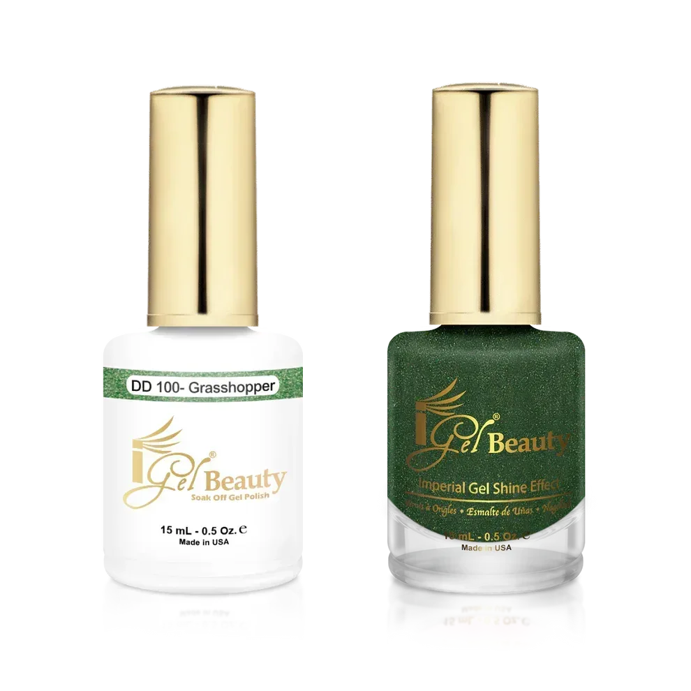 iGel Matching Duo Gel Polish 0.5oz - #100 Grasshopper - TTT Nails Supply