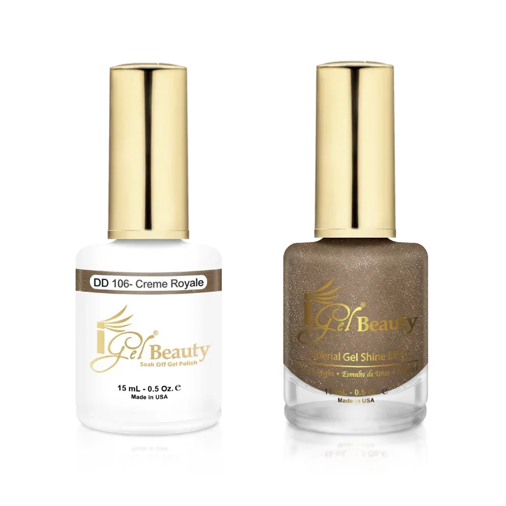 iGel Matching Duo Gel Polish 0.5oz - #106 Creme Royale - TTT Nails Supply