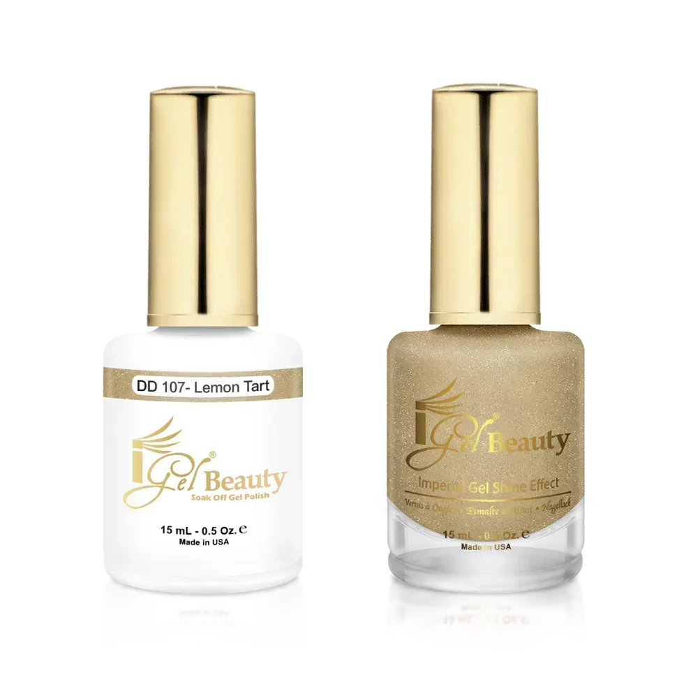 iGel Matching Duo Gel Polish 0.5oz - #107 Lemon Tart - TTT Nails Supply