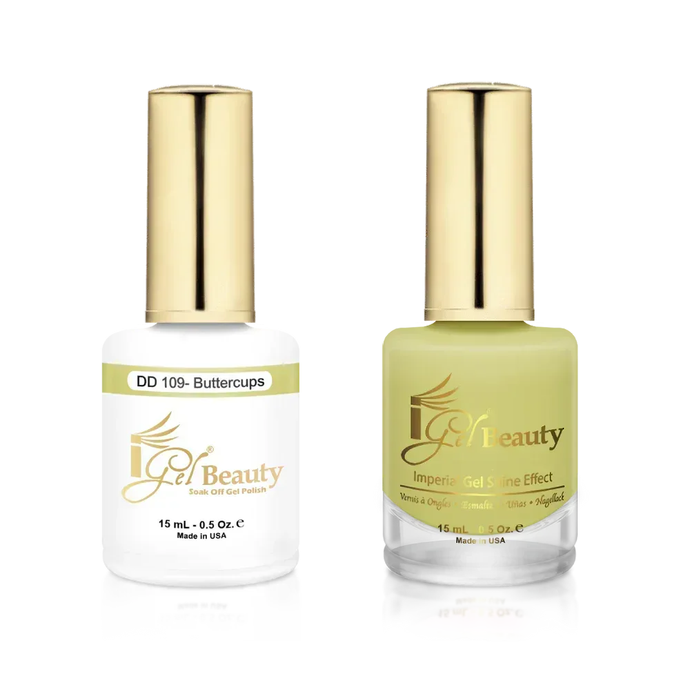 iGel Matching Duo Gel Polish 0.5oz - #109 Buttercups - TTT Nails Supply