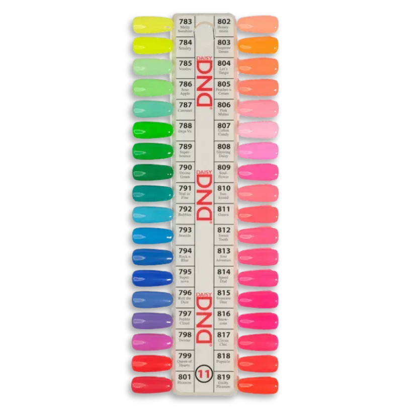 DND Swatch #11 - Thrill Ride Collection 36 colors (#783 - #819) - TTT Nails Supply