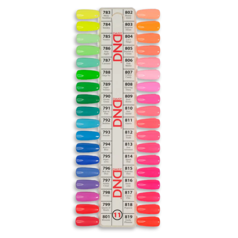 DND Swatch #11 - Thrill Ride Collection 36 colors (#783 - #819)