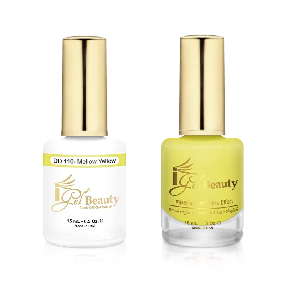 iGel Matching Duo Gel Polish 0.5oz - #110 Mellow Yellow - TTT Nails Supply