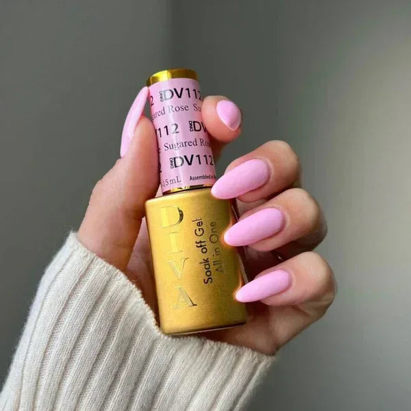 DND DIVA Duo Matching Color - #112 Sugared Rose - TTT Nails Supply