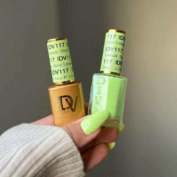 DND DIVA Duo Matching Color - #117 Dewy Limeade - TTT Nails Supply