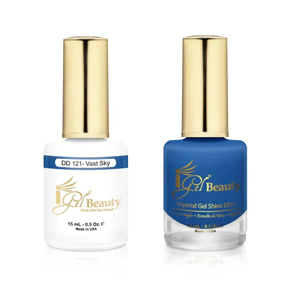 iGel Matching Duo Gel Polish 0.5oz - #121 Vast Sky - TTT Nails Supply