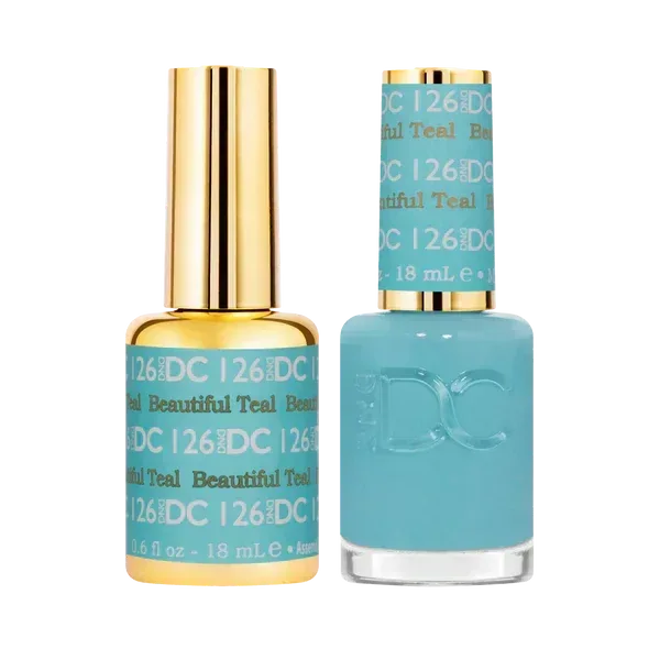 DC Duo Matching Color - #126 Beautiful Teal - TTT Nails Supply