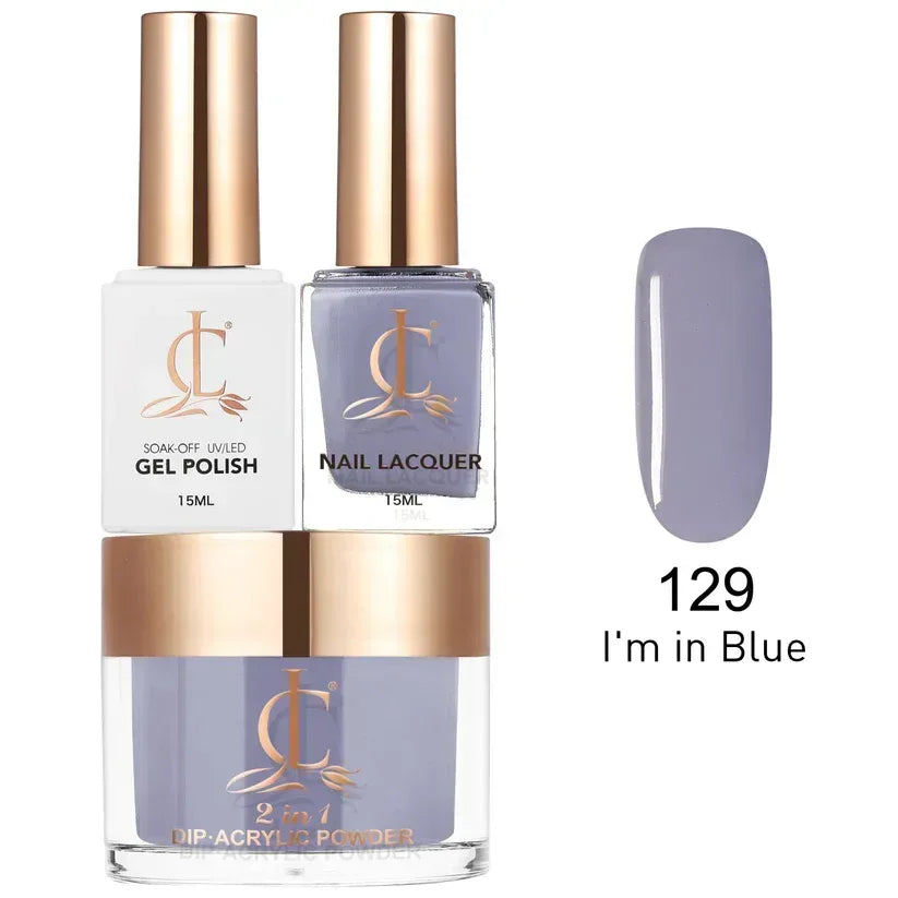 Cllam Matching 3in1 - CL129 I'M IN BLUE - TTT Nails Supply