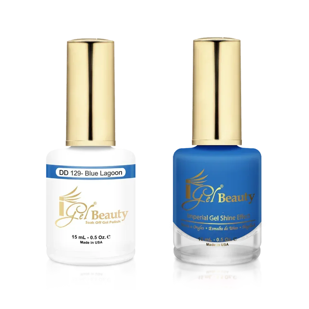 iGel Matching Duo Gel Polish 0.5oz - #129 Blue Lagoon - TTT Nails Supply