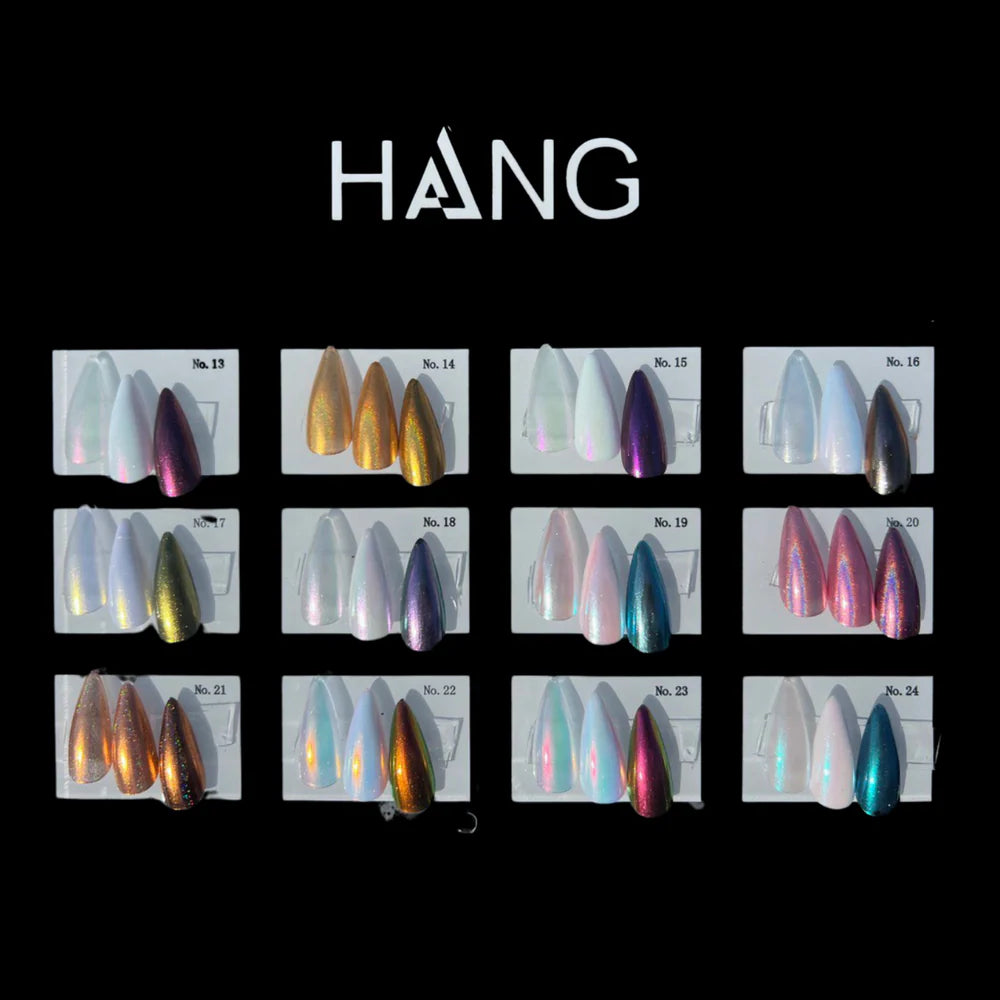 HANG Chrome Powder - 12 Color Collection (#13 to #24) + Free Display
