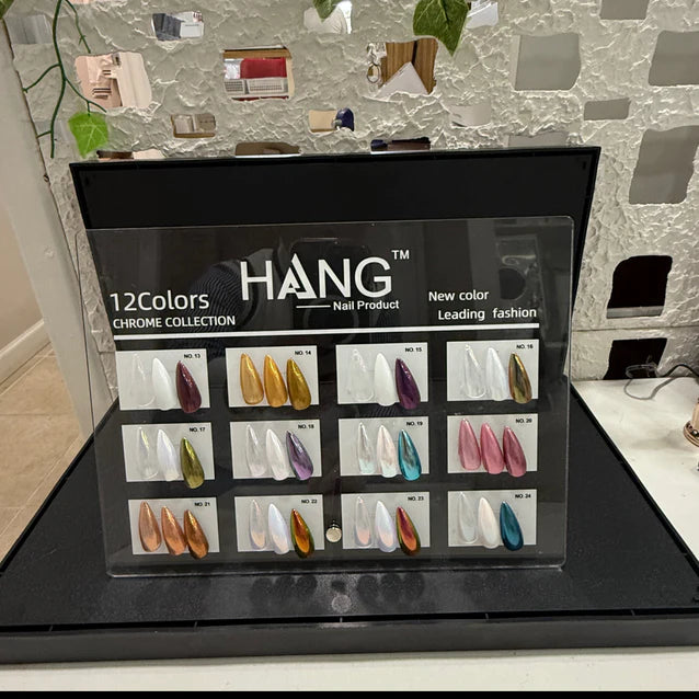 HANG Chrome Powder - 12 Color Collection (#13 to #24) + Free Display