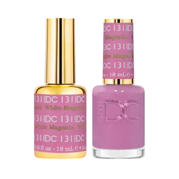 DC Duo Matching Color - #131 White Magenta - TTT Nails Supply