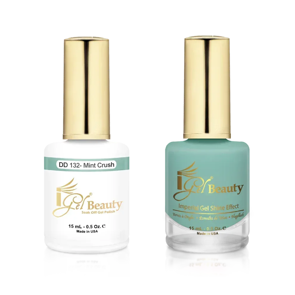 iGel Matching Duo Gel Polish 0.5oz - #132 Mint Crush - TTT Nails Supply