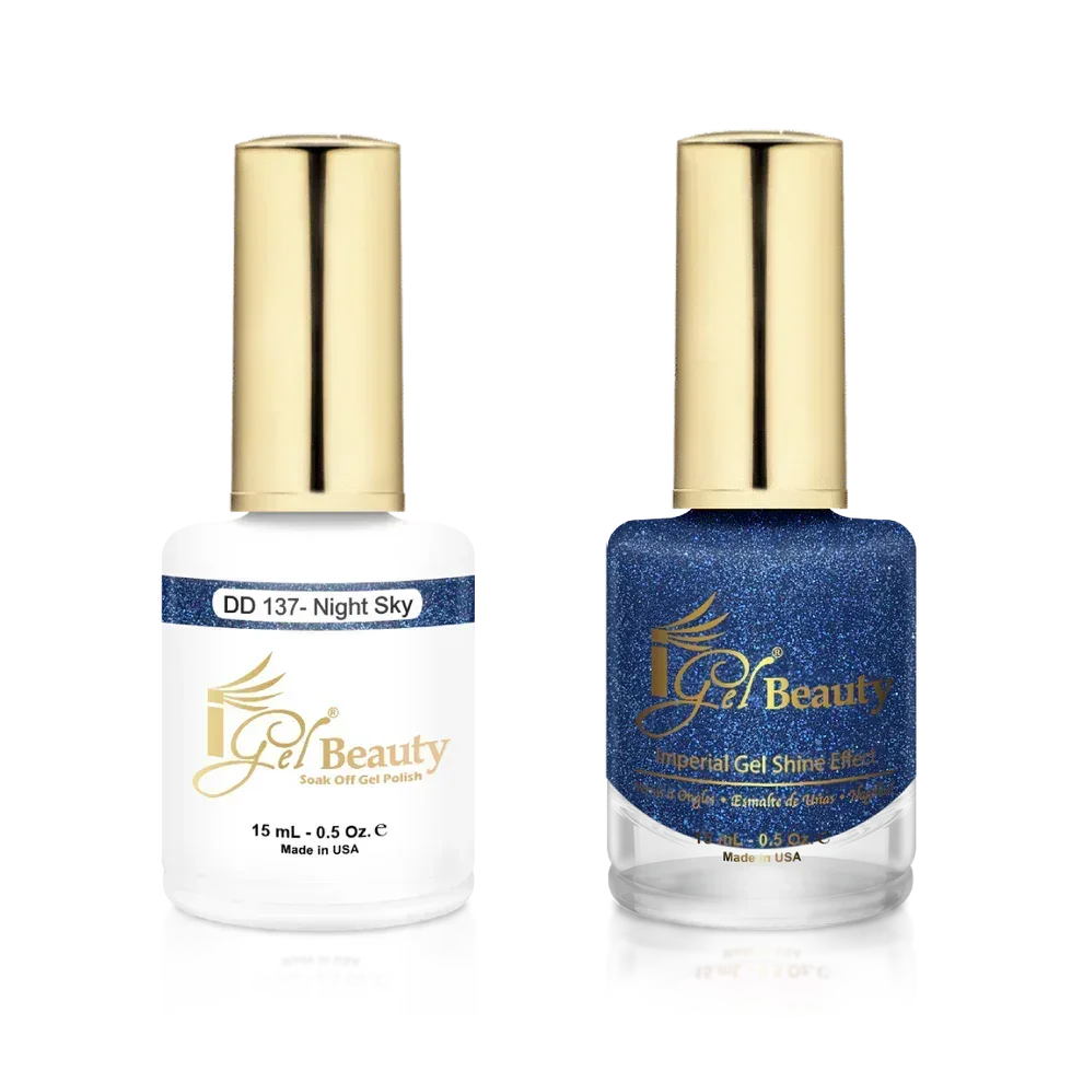 iGel Matching Duo Gel Polish 0.5oz - #137 Night Sky - TTT Nails Supply
