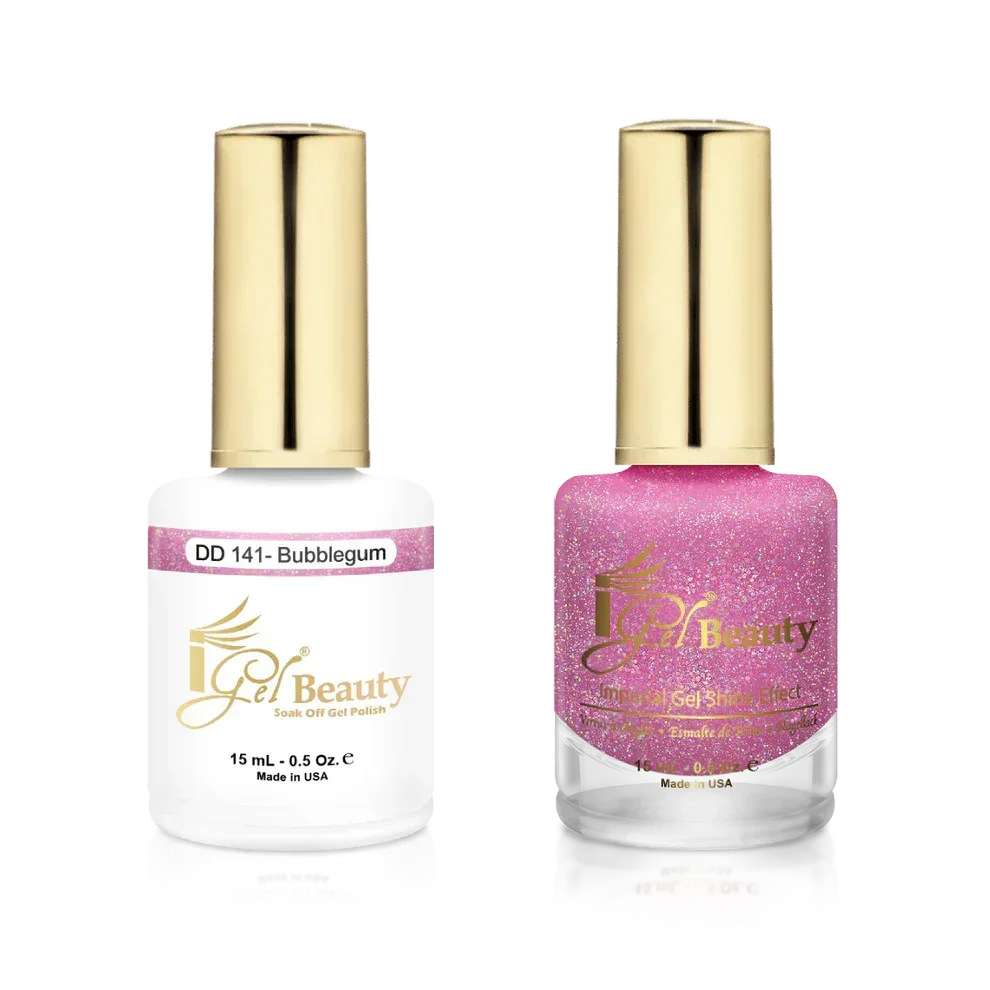 iGel Matching Duo Gel Polish 0.5oz - #141 Bubblegum - TTT Nails Supply
