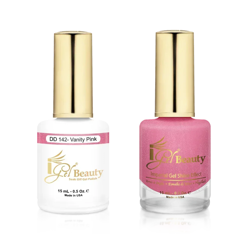 iGel Matching Duo Gel Polish 0.5oz - #142 Vanity Pink - TTT Nails Supply
