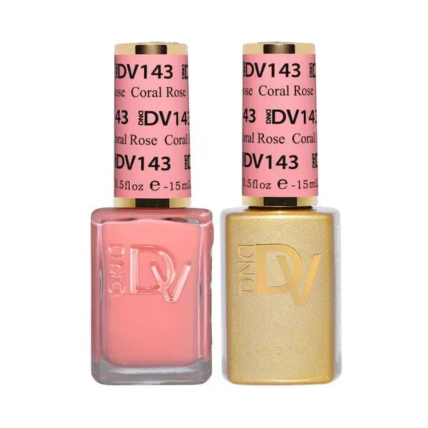 DND DIVA Duo Matching Color - #143 Coral Rose - TTT Nails Supply