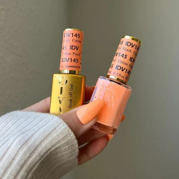 DND DIVA Duo Matching Color - #145 Crème Peach - TTT Nails Supply