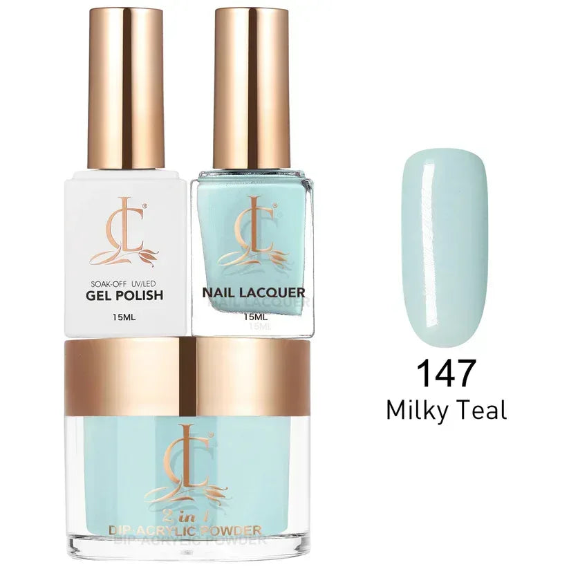 Cllam Matching 3in1 - CL147 MILKY TEAL - TTT Nails Supply