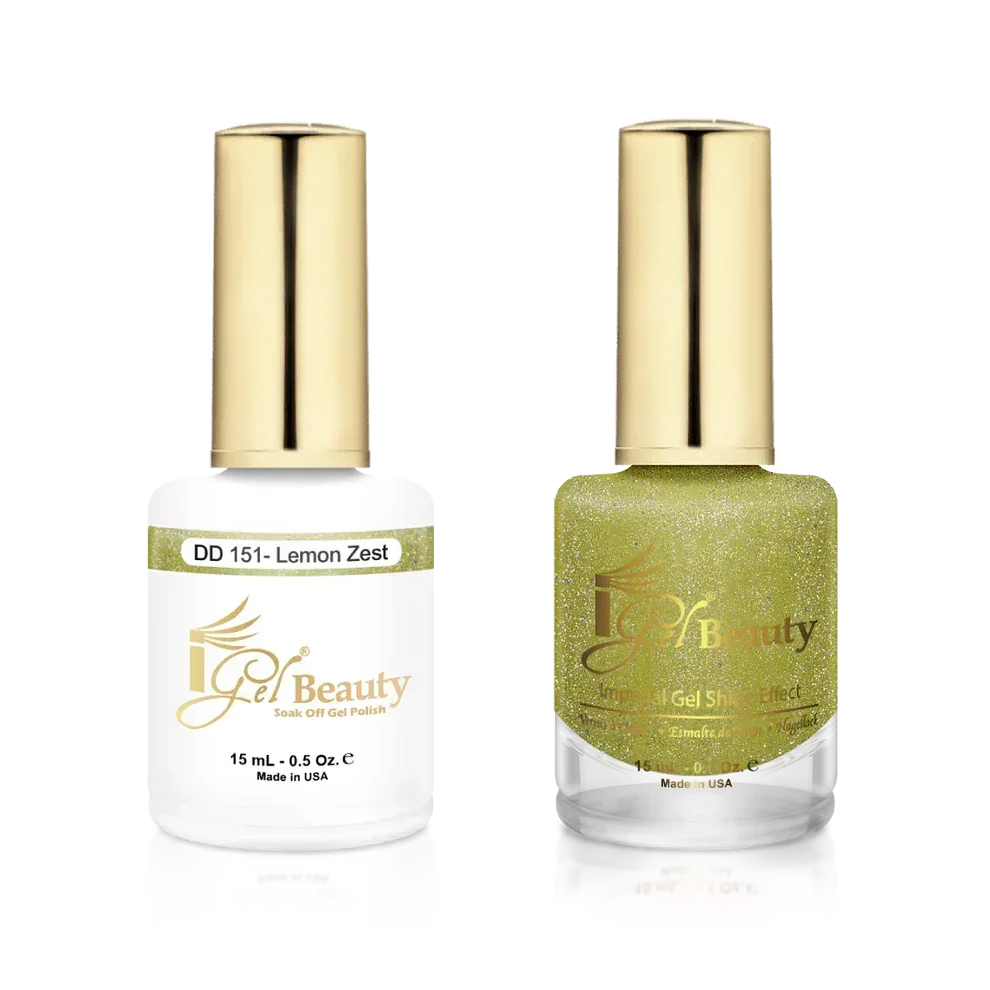 iGel Matching Duo Gel Polish 0.5oz - #151 Lemon Zest - TTT Nails Supply