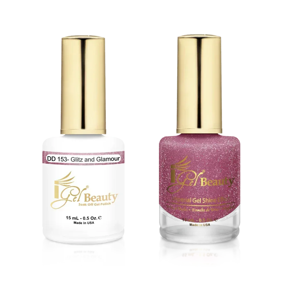 iGel Matching Duo Gel Polish 0.5oz - #153 Glitz & Glamour - TTT Nails Supply