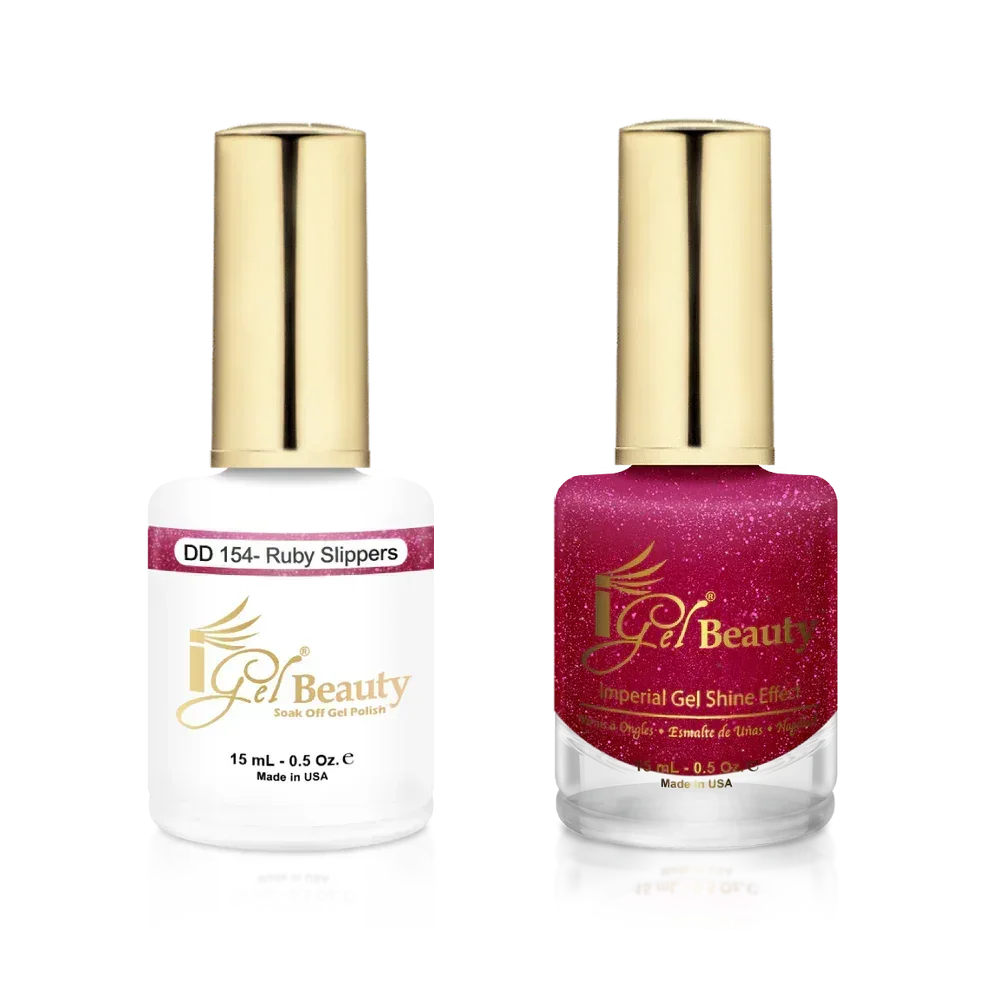 iGel Matching Duo Gel Polish 0.5oz - #154 Ruby Slippers - TTT Nails Supply