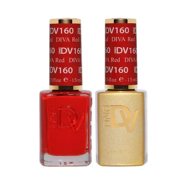 DND DIVA Duo Matching Color - #160 DIVA Red - TTT Nails Supply