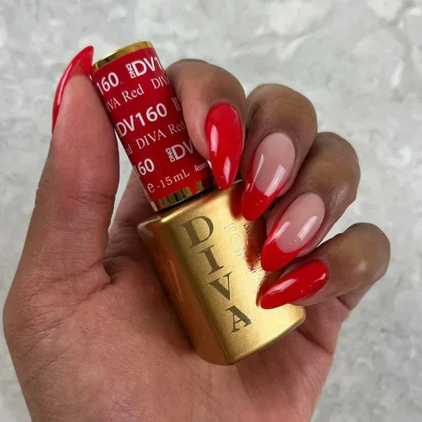 DND DIVA Duo Matching Color - #160 DIVA Red - TTT Nails Supply