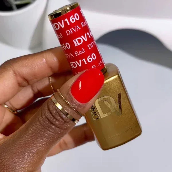 DND DIVA Duo Matching Color - #160 DIVA Red - TTT Nails Supply