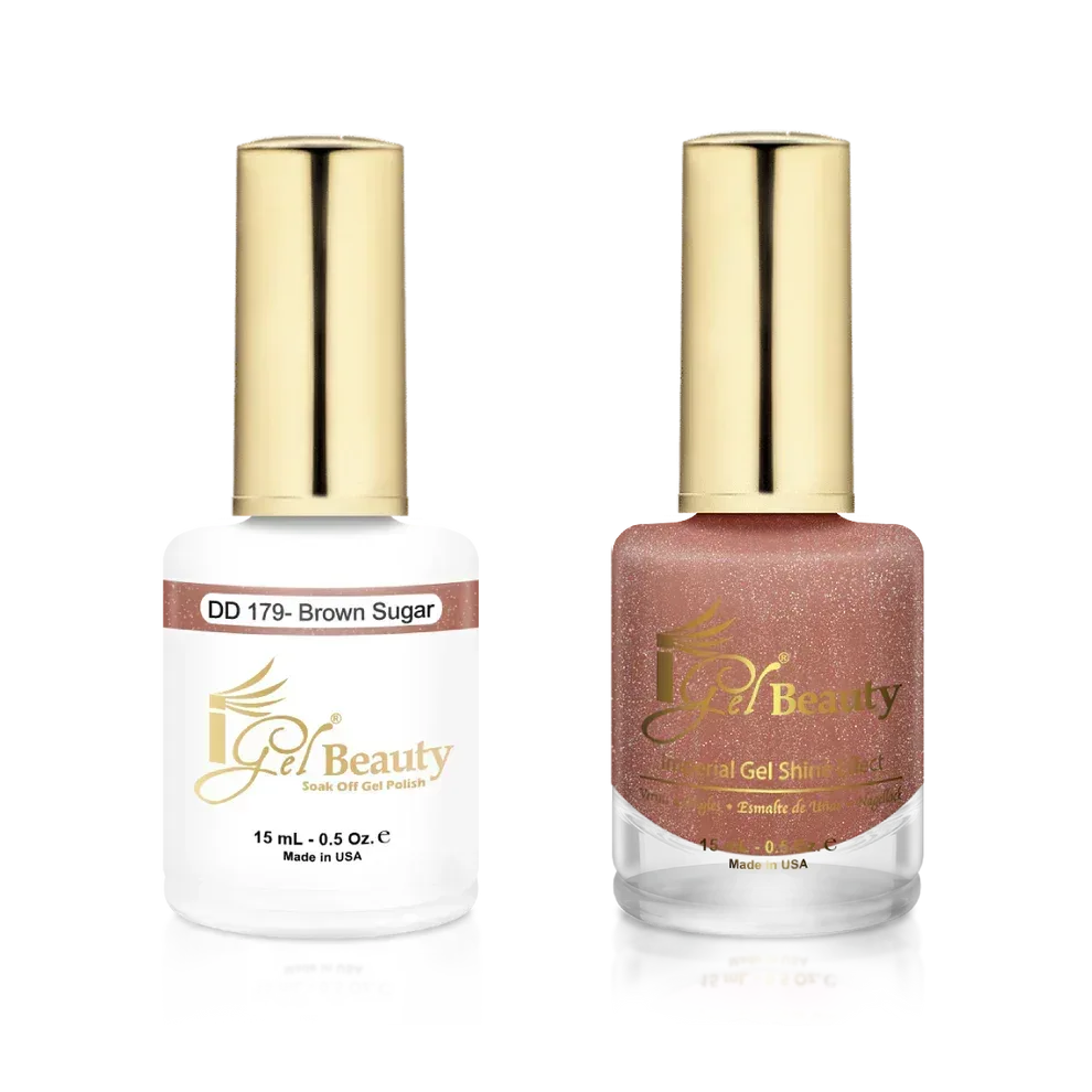 iGel Matching Duo Gel Polish 0.5oz - #179 Brown Sugar - TTT Nails Supply