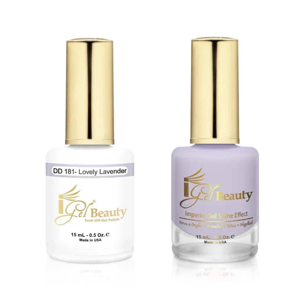 iGel Matching Duo Gel Polish 0.5oz - #181 Lovely Lavender - TTT Nails Supply