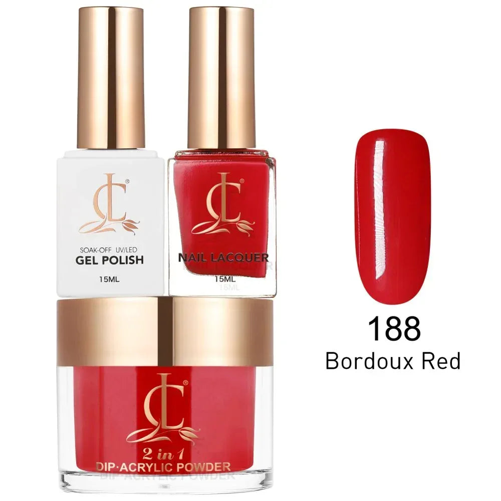Cllam Matching 3in1 - CL188 BORDOUX RED - TTT Nails Supply