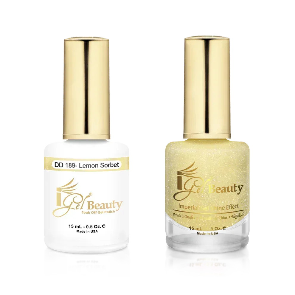iGel Matching Duo Gel Polish 0.5oz - #189 Lemon Sorbet - TTT Nails Supply