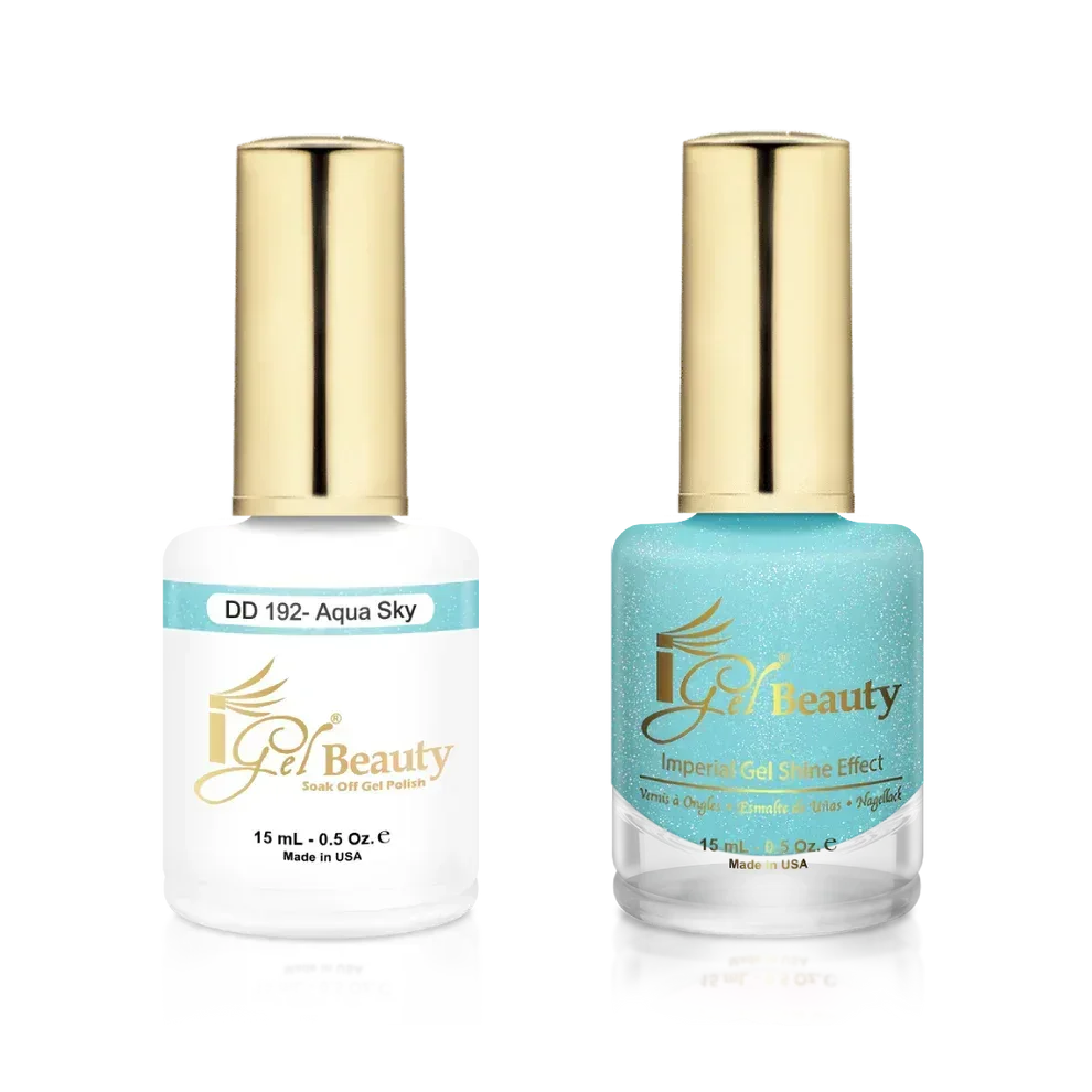 iGel Matching Duo Gel Polish 0.5oz - #192 Aqua Sky - TTT Nails Supply