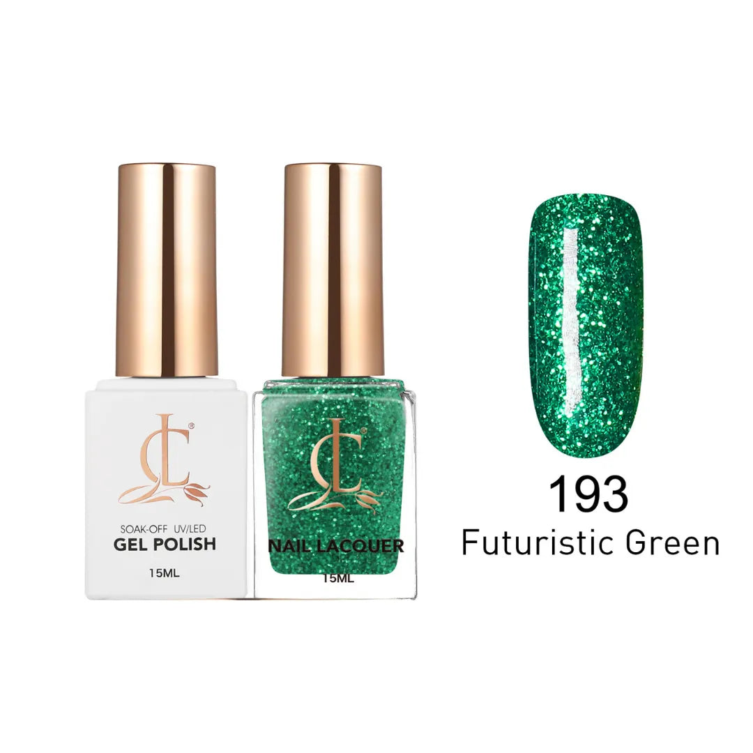 Cllam Duo Gel Lacquer - CL193 FUTURISTIC GREEN