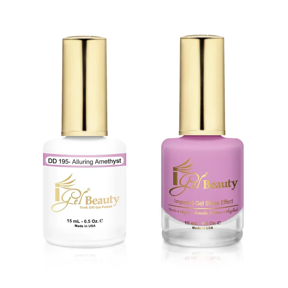 iGel Matching Duo Gel Polish 0.5oz - #195 Alluring Amethyst - TTT Nails Supply