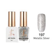 Cllam Duo Gel Lacquer - CL197 METALLIC SILVER