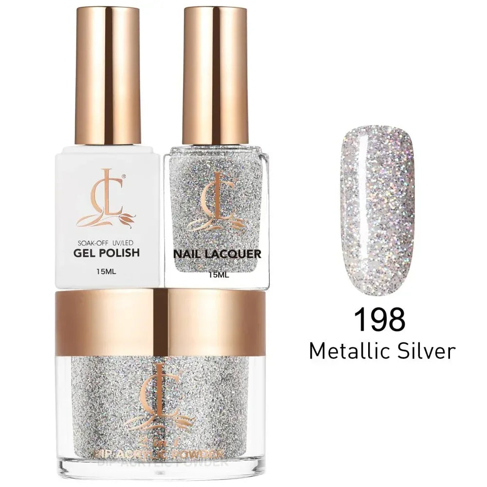 Cllam Matching 3in1 - CL198 SPARKLING WHITE - TTT Nails Supply