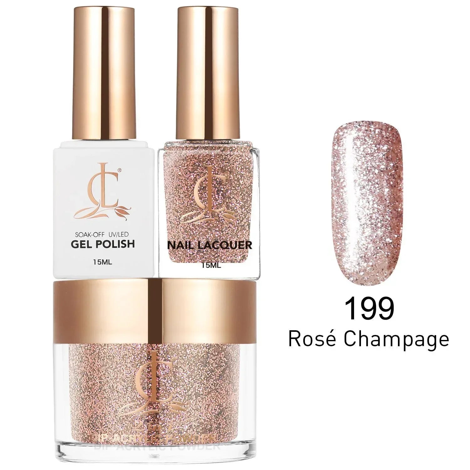 Cllam Matching 3in1 - CL199 ROSÉ CHAMPAGE - TTT Nails Supply