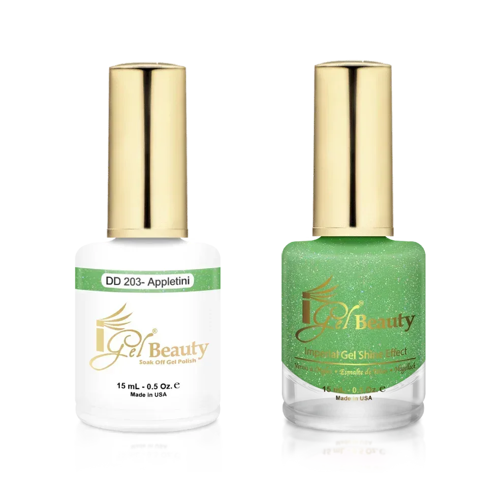 iGel Matching Duo Gel Polish 0.5oz - #203 Appletini - TTT Nails Supply