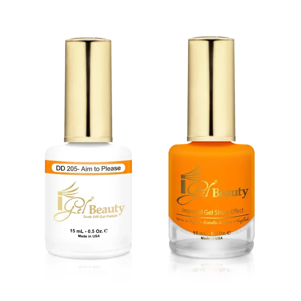 iGel Matching Duo Gel Polish 0.5oz - #205 Aim to Please - TTT Nails Supply