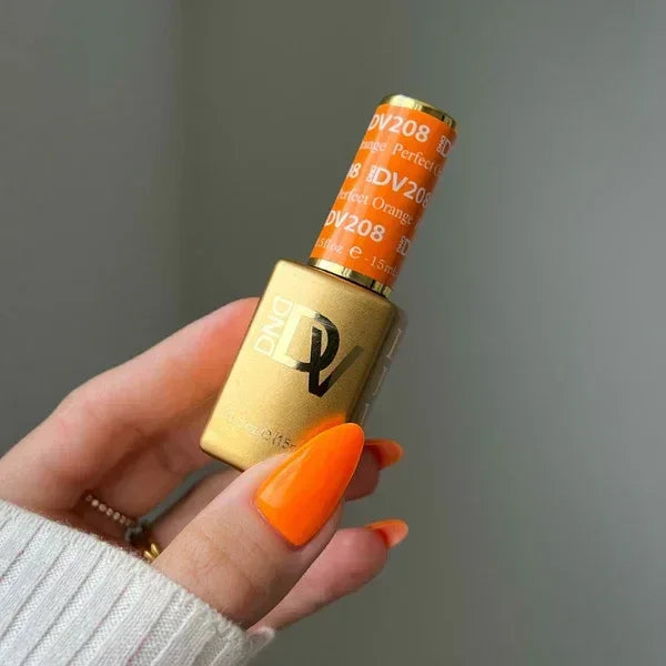 DND DIVA Duo Matching Color - #208 Perfect Orange - TTT Nails Supply