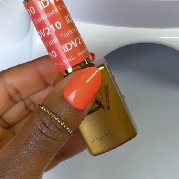 DND DIVA Duo Matching Color - #210 Sunkissed Coral - TTT Nails Supply