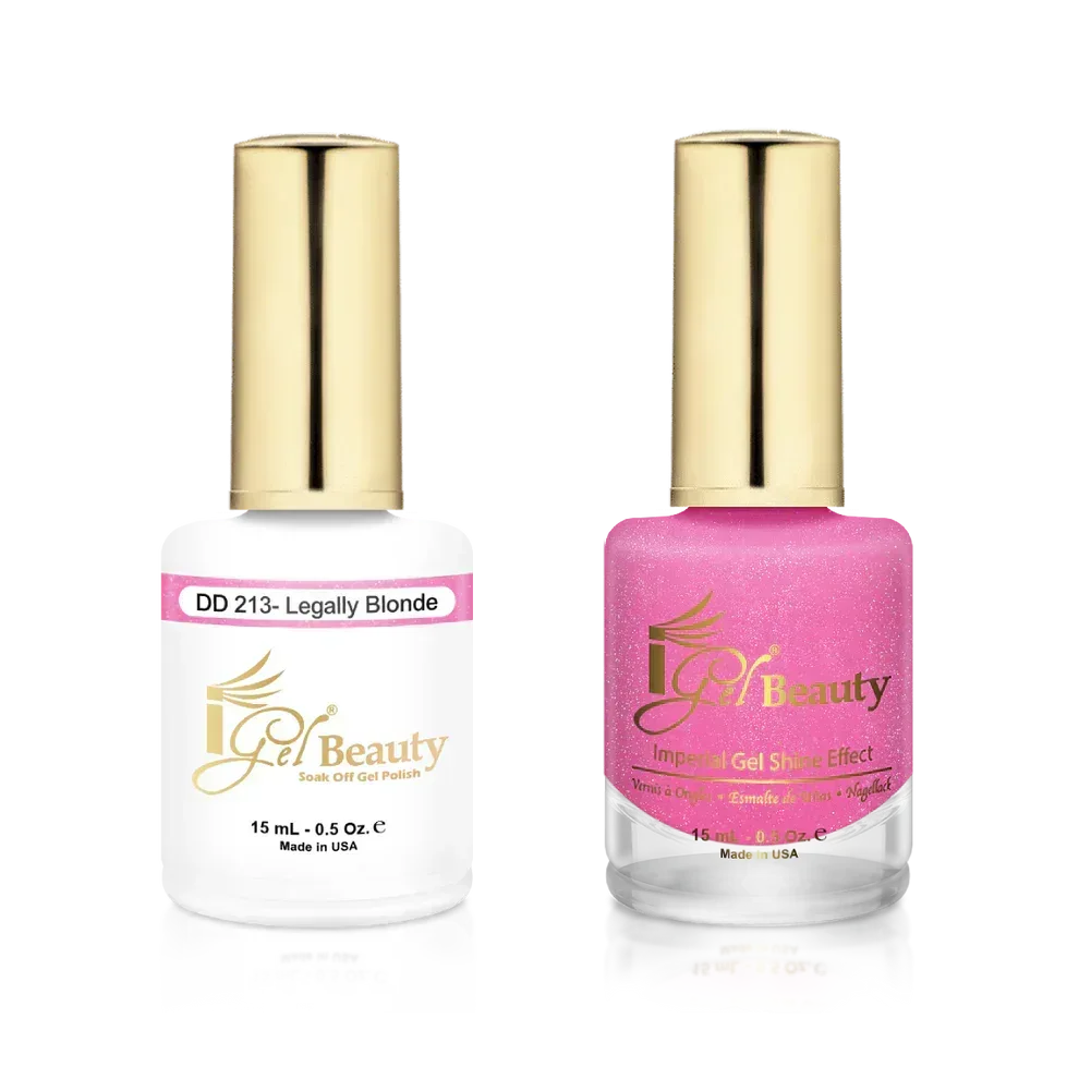 iGel Matching Duo Gel Polish 0.5oz - #213 Legally Blonde - TTT Nails Supply