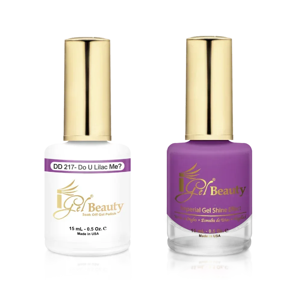 iGel Matching Duo Gel Polish 0.5oz - #217 Don't U Lilac Me? - TTT Nails Supply