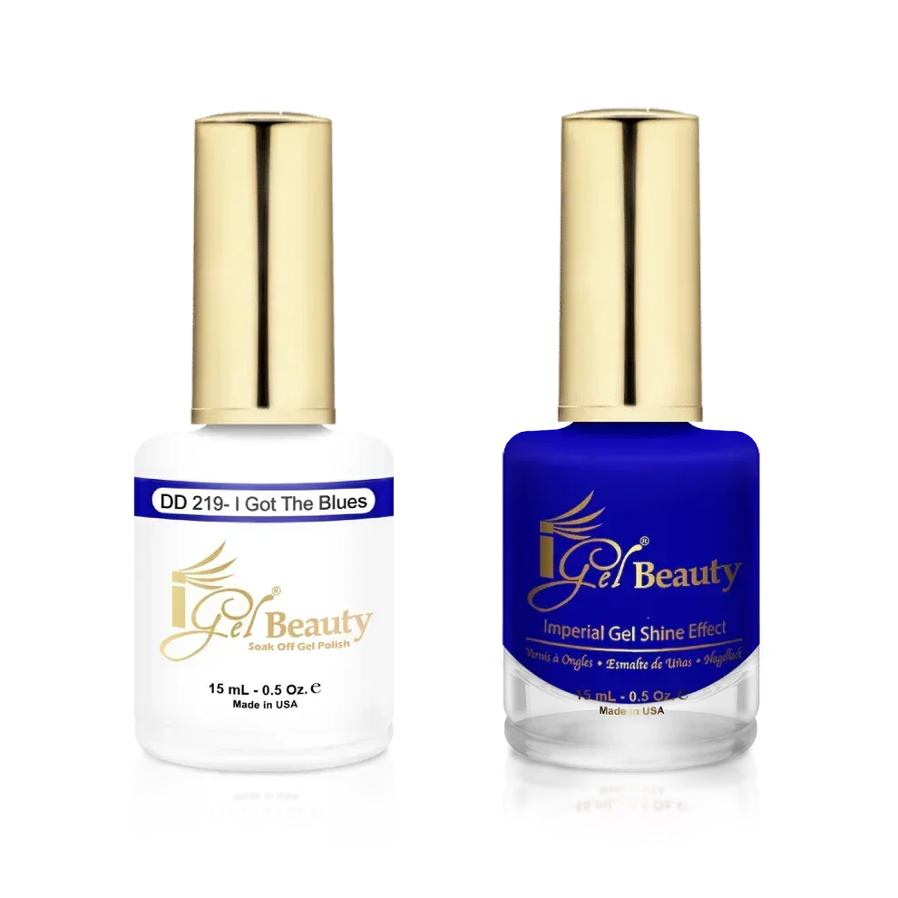 iGel Matching Duo Gel Polish 0.5oz - #219 I Got the Blues - TTT Nails Supply